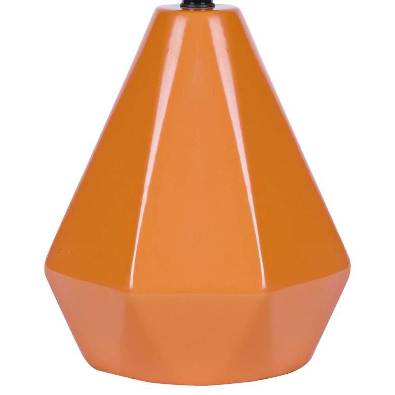 Image 2 Lite Source Mason 17 inch High Orange Ceramic Accent Table Lamp more views