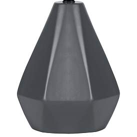 Image2 of Lite Source Mason 17" Modern Jet Black Ceramic Accent Table Lamp more views