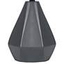 Lite Source Mason 17" Modern Jet Black Ceramic Accent Table Lamp