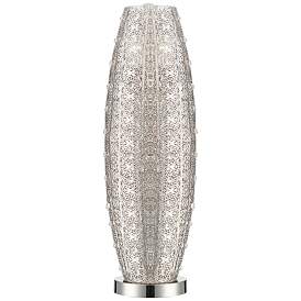 Image1 of Lite Source Masura Polished Nickel and Crystal Accent Table Lamp