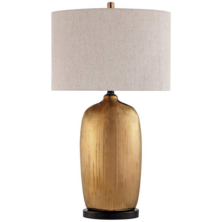 Image 1 Lite Source Mateo Aged Copper Ceramic Table Lamp