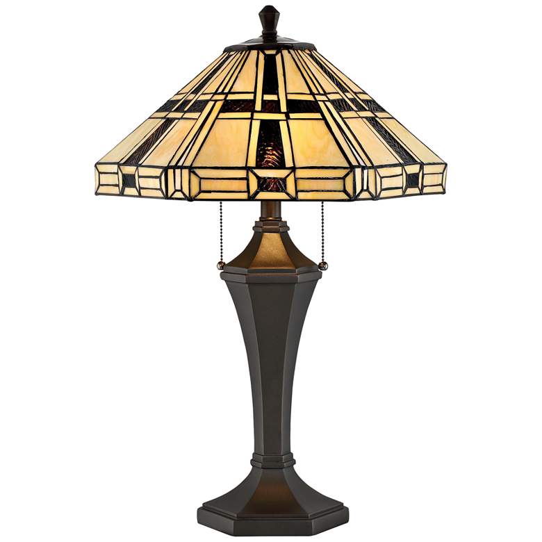 Image 1 Lite Source Mircea Dark Bronze Tiffany-Style Table Lamp