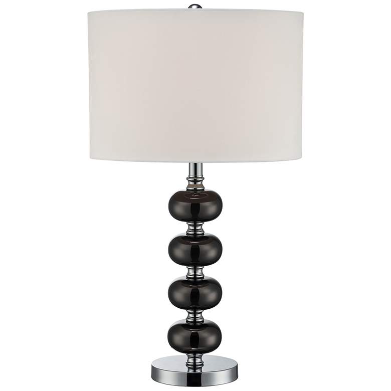 Image 1 Lite Source Mistico Gunmetal Stacked Orb Table Lamp