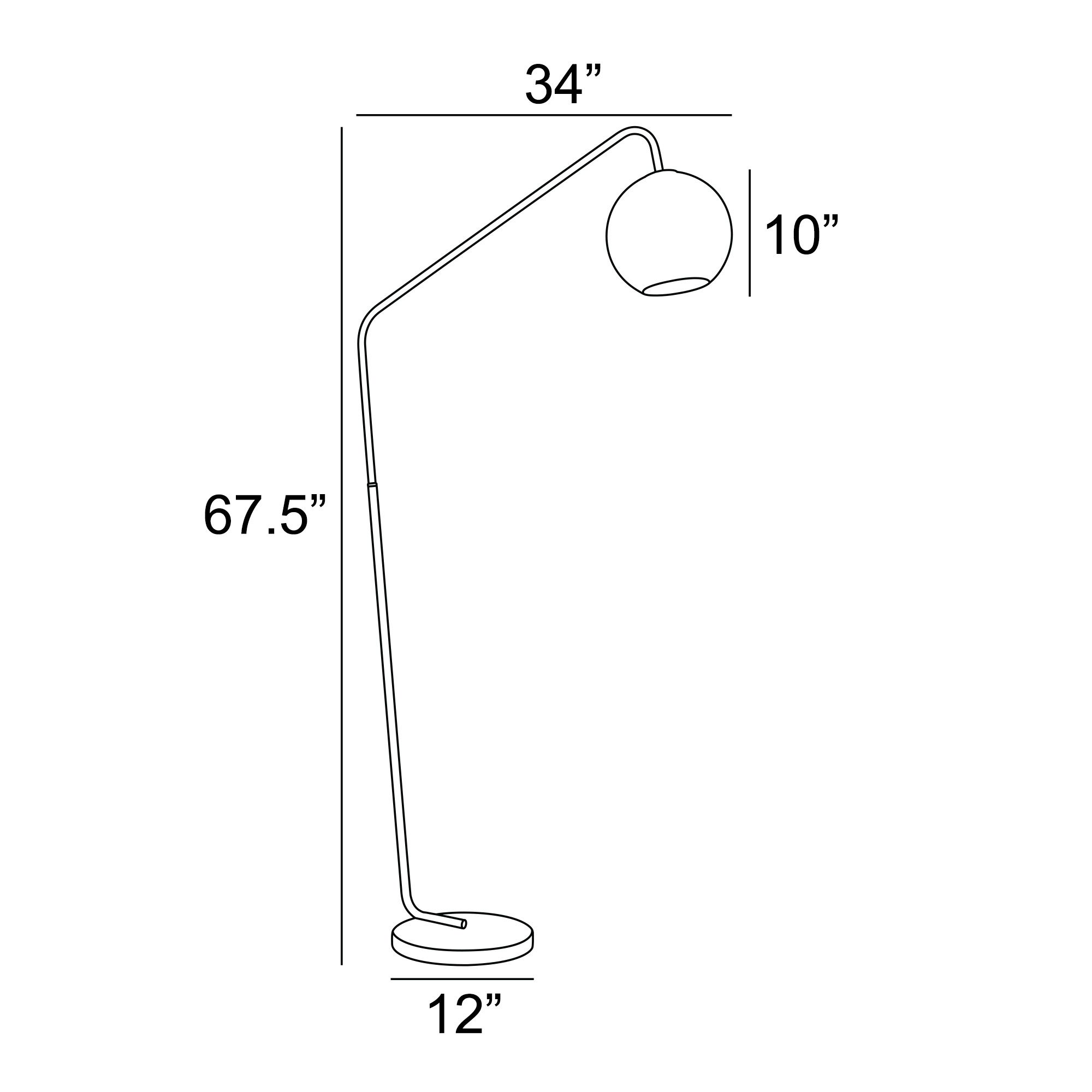 Image 4 Lite Source Molina Floor Lamp Matte Black more views