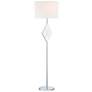 Lite Source Molten 60 3/4" Chrome Floor Lamp with LED Night Light
