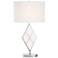 Lite Source Molten Chrome Table Lamp with LED Night Light
