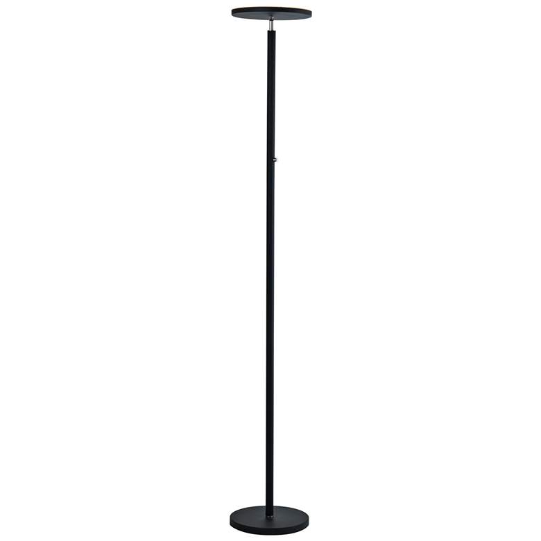 Image 2 Lite Source Monet 72" Black Finish Modern LED Torchiere Floor Lamp