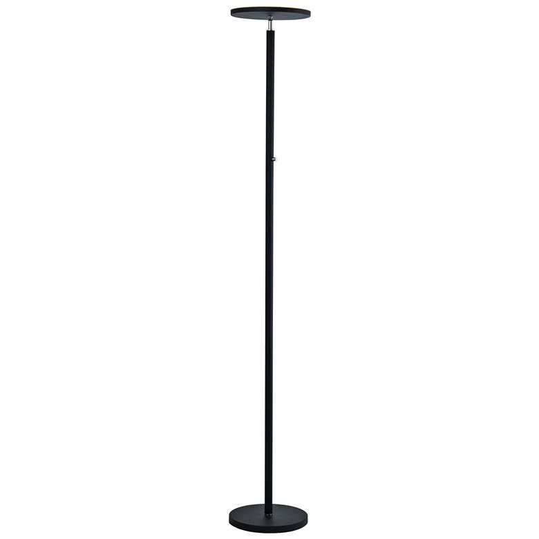 Image 2 Lite Source Monet 72 inch Black Finish Modern LED Torchiere Floor Lamp