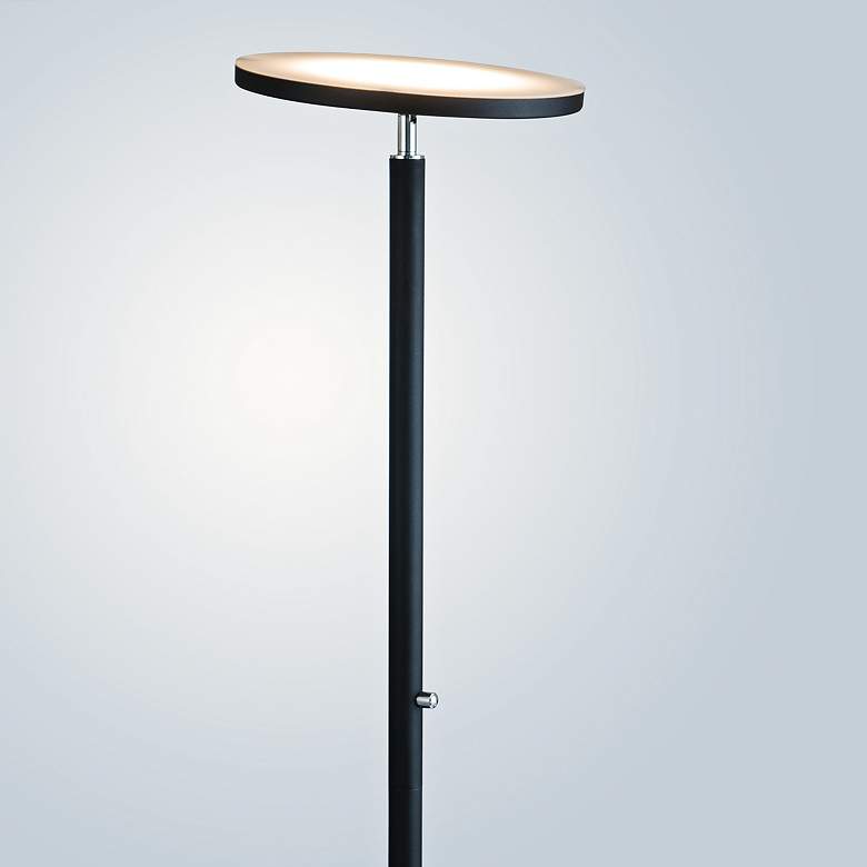 Image 3 Lite Source Monet 72" Black Finish Modern LED Torchiere Floor Lamp more views