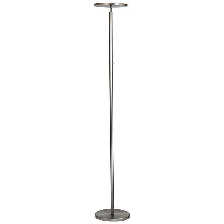 Image 2 Lite Source Monet 72 inch Brushed Nickel Modern LED Torchiere Floor Lamp