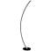 Lite Source Monita 51 1/2" Black Finish Modern LED Arc Floor Lamp