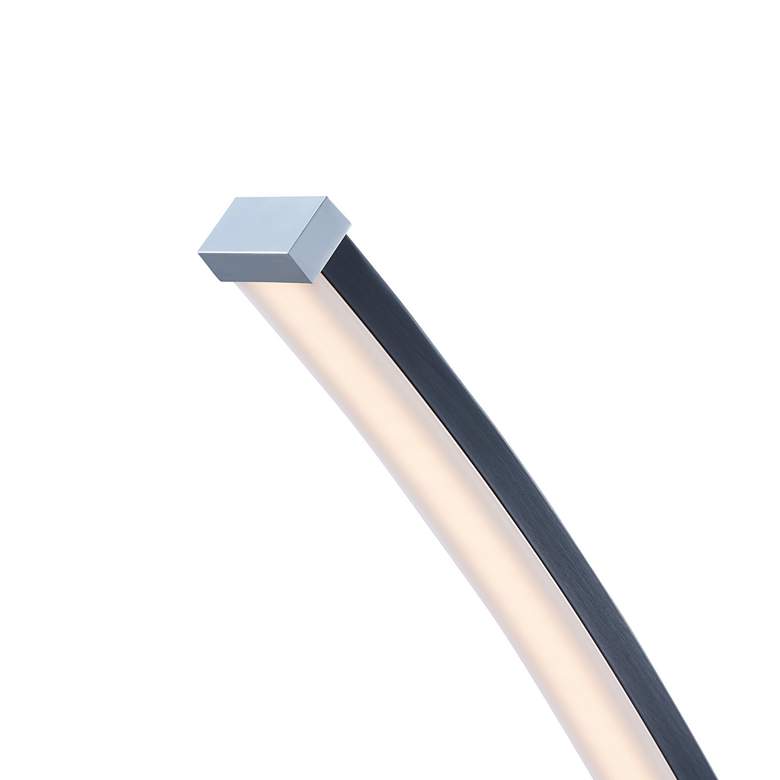 Image 3 Lite Source Monita 51 1/2" Black Finish Modern LED Arc Floor Lamp more views