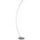 Lite Source Monita 51 1/2" Silver Modern LED Arc Floor Lamp