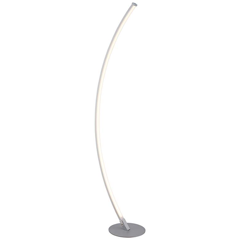 Image 2 Lite Source Monita 51 1/2" Silver Modern LED Arc Floor Lamp