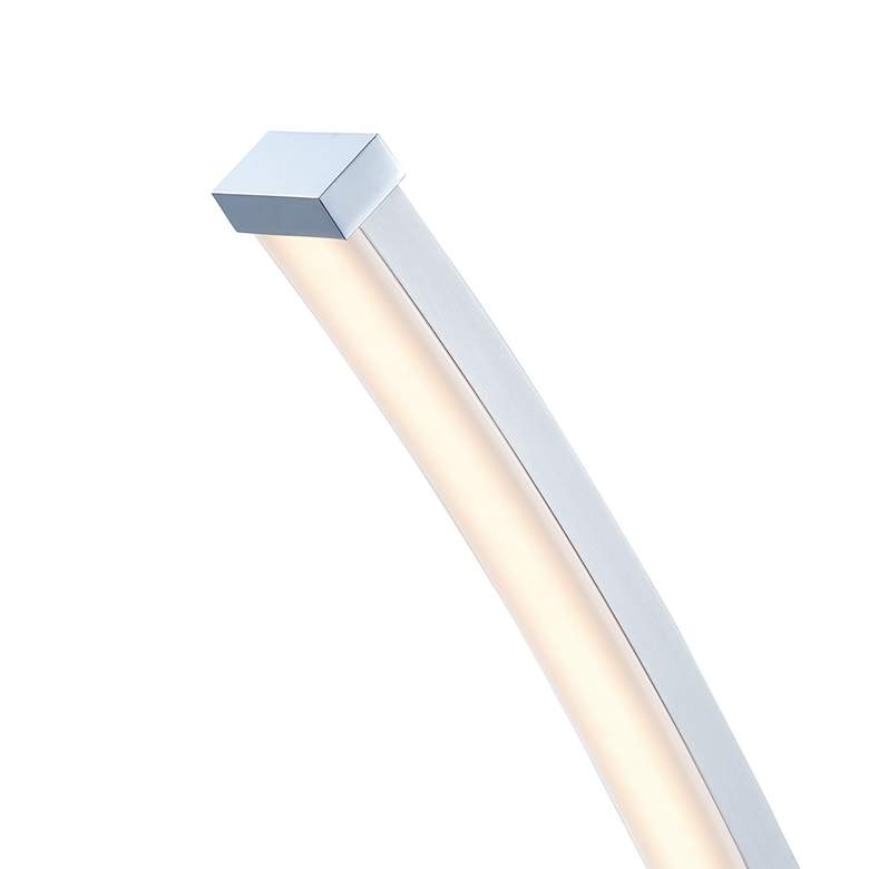 Image 3 Lite Source Monita 51 1/2" Silver Modern LED Arc Floor Lamp more views