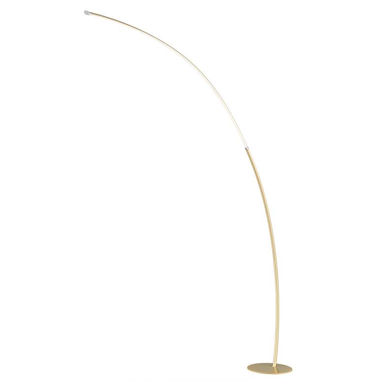 Image 3 Lite Source Monita 62 1/2" High Modern Gold LED Arc Floor Lamp more views