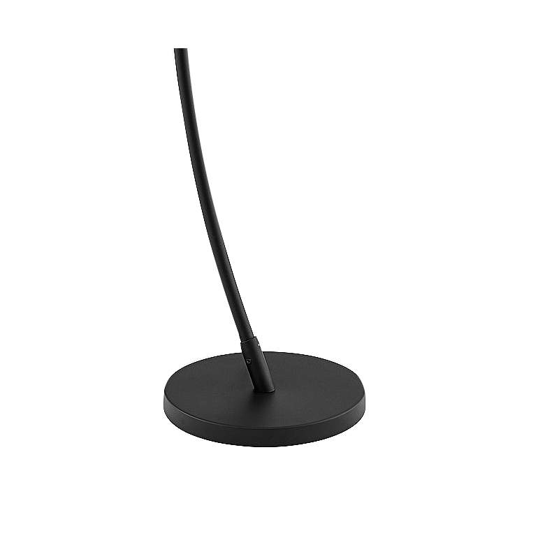 Image 4 Lite Source Monita 67 1/2" Black LED Arc Floor Lamp with Tray Table more views