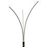 3_Lite Source Monita 80 3/4" Black Metal LED Modern Arc Floor Lamp more views