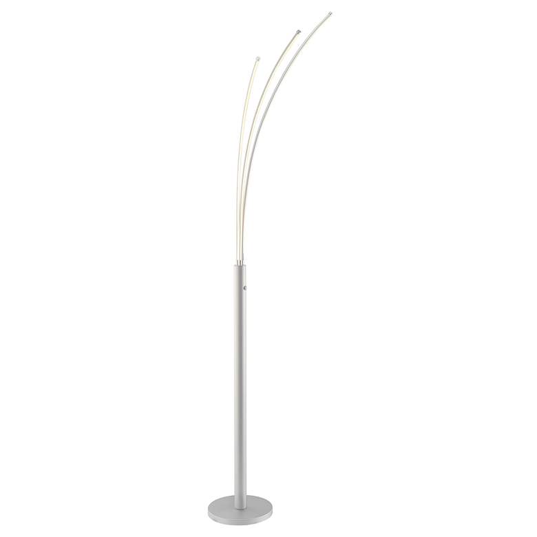 Image 6 Lite Source Monita 80 3/4" Silver Metal LED Arc Floor Lamp more views