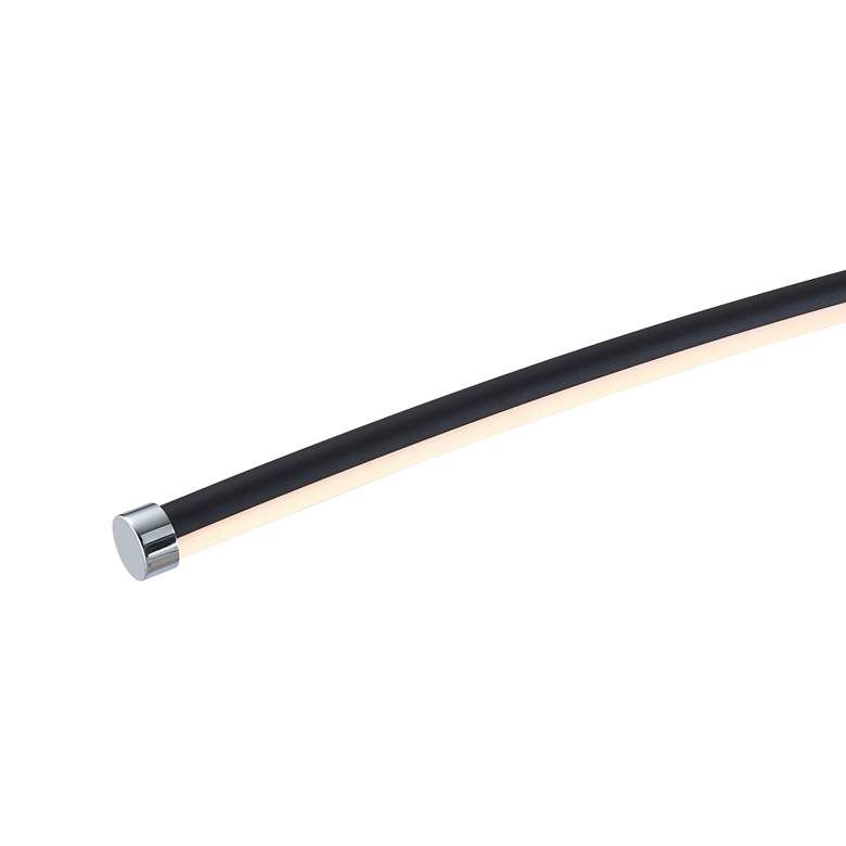 Image 3 Lite Source Monita 80" Black LED Large Modern Arc Floor Lamp more views