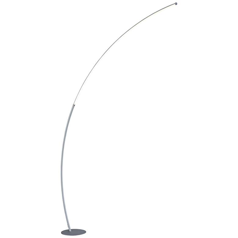 Image 2 Lite Source Monita 80" High Silver Modern LED Large Arc Floor Lamp