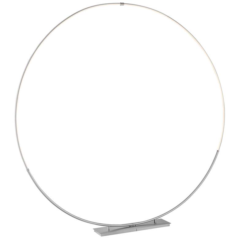 Image 1 Lite Source Monita 81 3/4 High Silver Ring Modern Floor Lamp