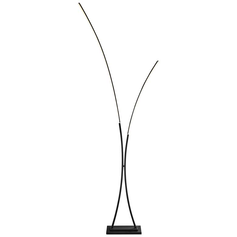 Image 2 Lite Source Monita 84 1/2" Black Finish Modern LED Floor Lamp