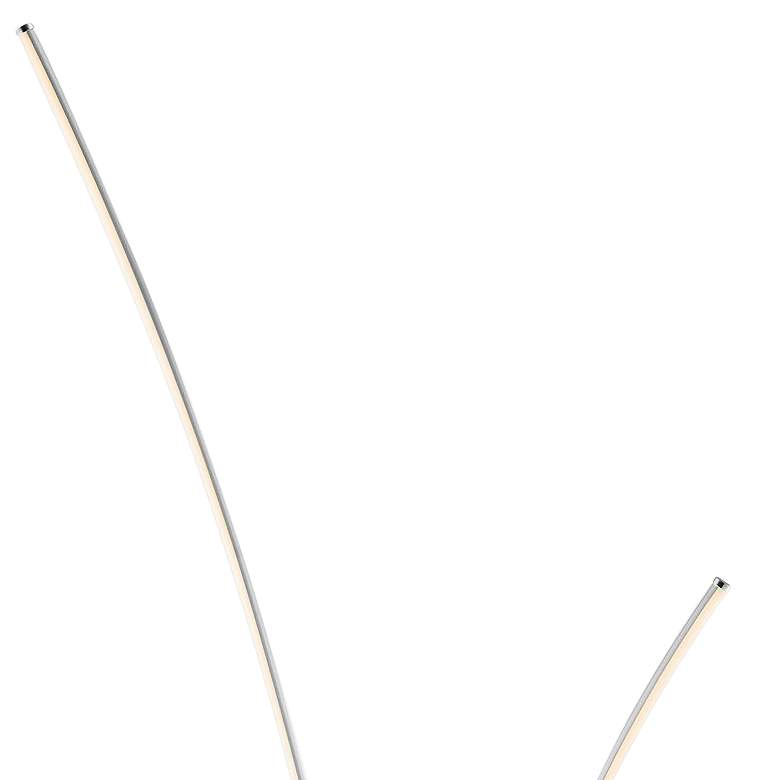 Image 3 Lite Source Monita 85" High Silver LED Arc Floor Lamp more views