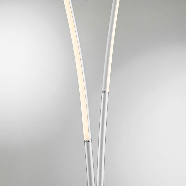 Image 4 Lite Source Monita 85" High Silver LED Arc Floor Lamp more views