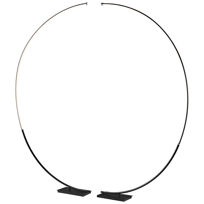 Image 4 Lite Source Monita Black LED Ring Floor Lamp more views
