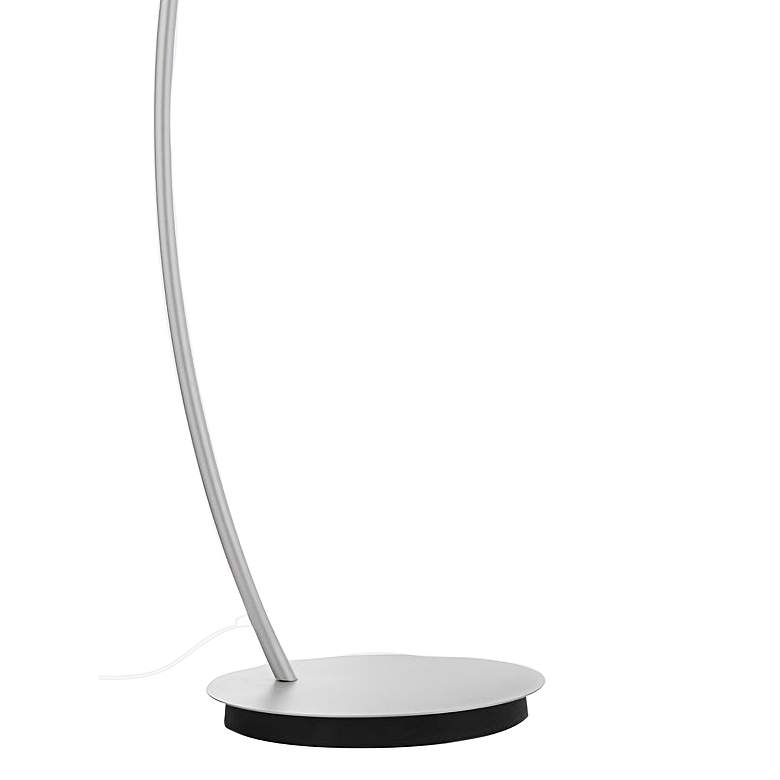 Image 4 Lite Source Monita Matte Silver 2-Light LED Modern Arc Floor Lamp more views