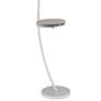 Lite Source Monita Silver LED Arc Floor Lamp with Tray Table