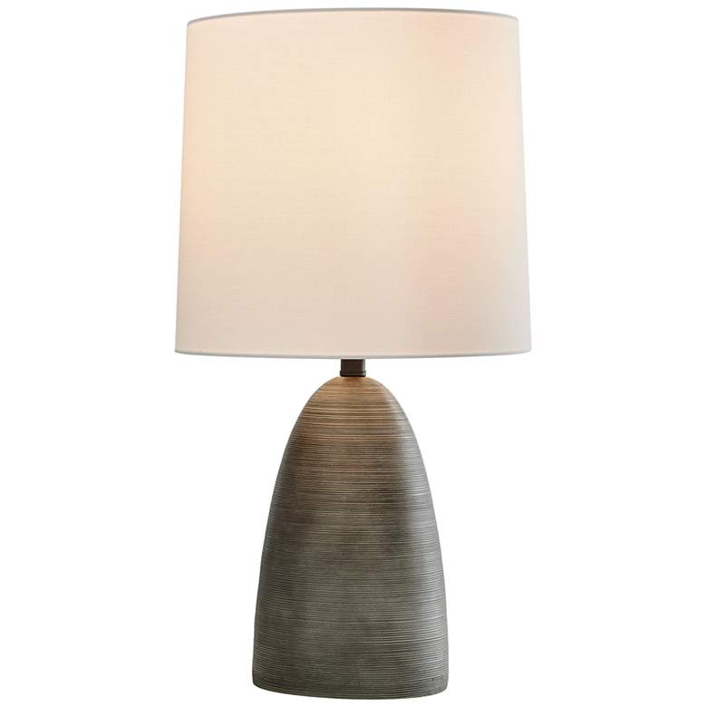 Image 2 Lite Source Monte 26 1/2" High Black Cement LED Table Lamp