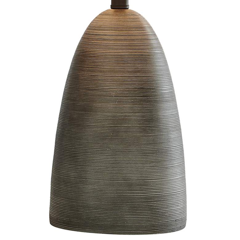 Image 4 Lite Source Monte 26 1/2" High Black Cement LED Table Lamp more views