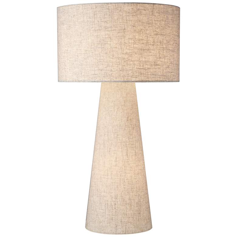Image 1 Lite Source Montebello Linen Fabric Night Light Table Lamp