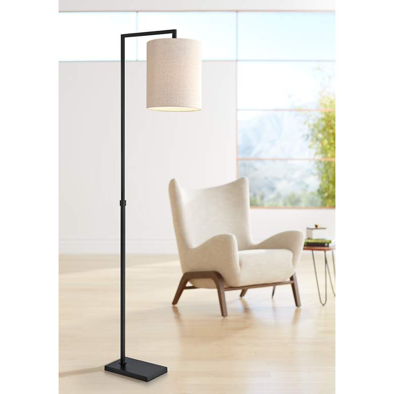 Image 1 Lite Source Mori Black Task Floor Lamp