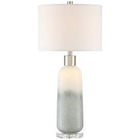 Image1 of Lite Source Mouna 31 1/2" Jade Glass Modern Night Light Table Lamp