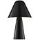 Lite Source Muga 15 3/4" High Black Finish Modern Mushroom Table Lamp