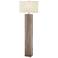 Lite Source Mulder Antique Gray Wood Floor Lamp