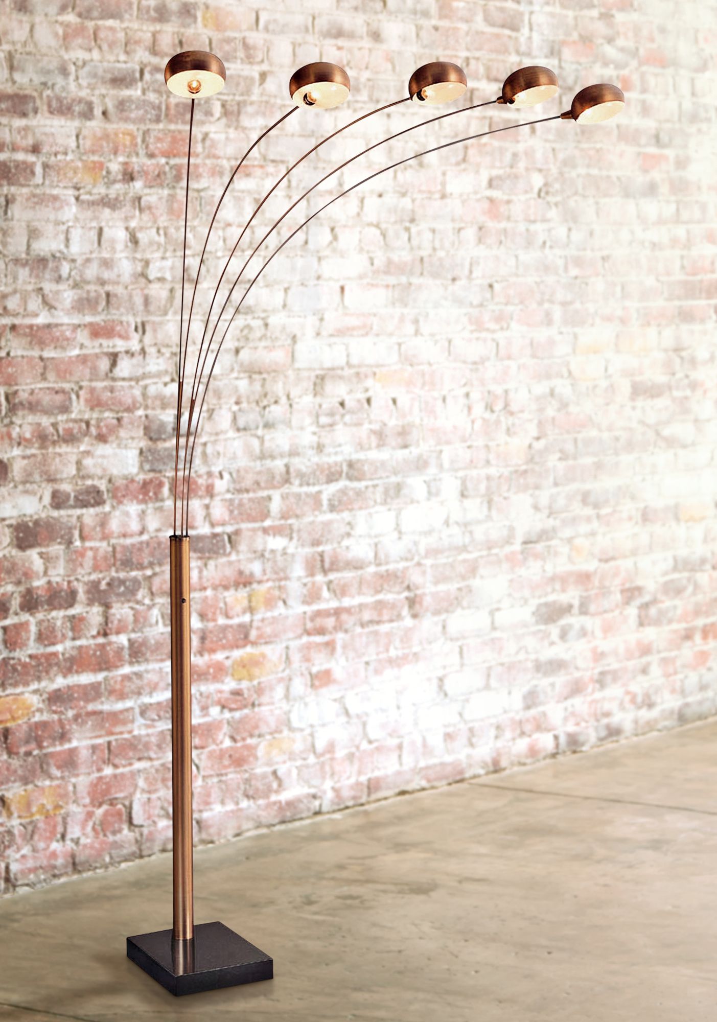 arched multi light floor lamp