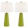 Lite Source Muriel 24" High Modern Green Ceramic Table Lamps Set of 2