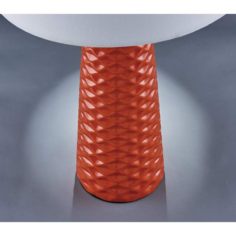 Image 3 Lite Source Muriel 24" High Modern Orange Ceramic Table Lamps Set of 2 more views