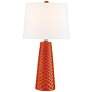 4_Lite Source Muriel 24" High Modern Orange Ceramic Table Lamps Set of 2 more views