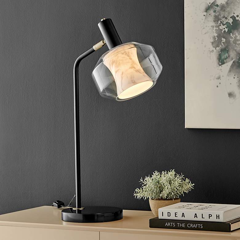 Image 1 Lite Source Naeva 25 3/4" High Black Modern Table Lamp