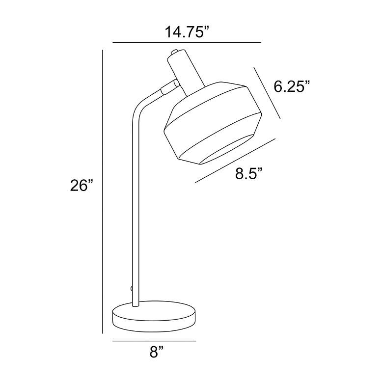Image 4 Lite Source Naeva 25 3/4" High Black Modern Table Lamp more views