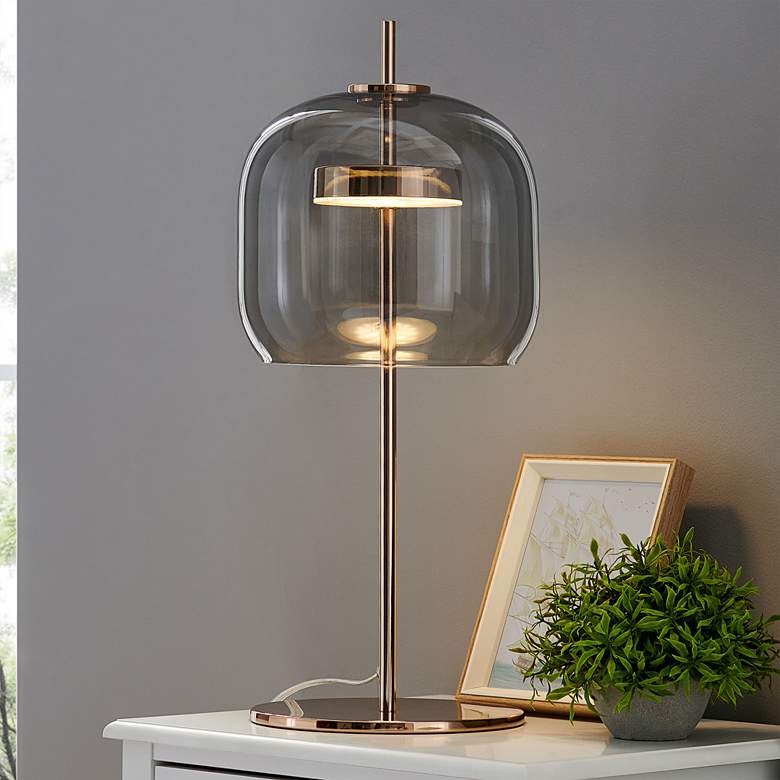 Image 1 Lite Source Neah 23 inch High French Gold Modern LED Accent Table Lamp