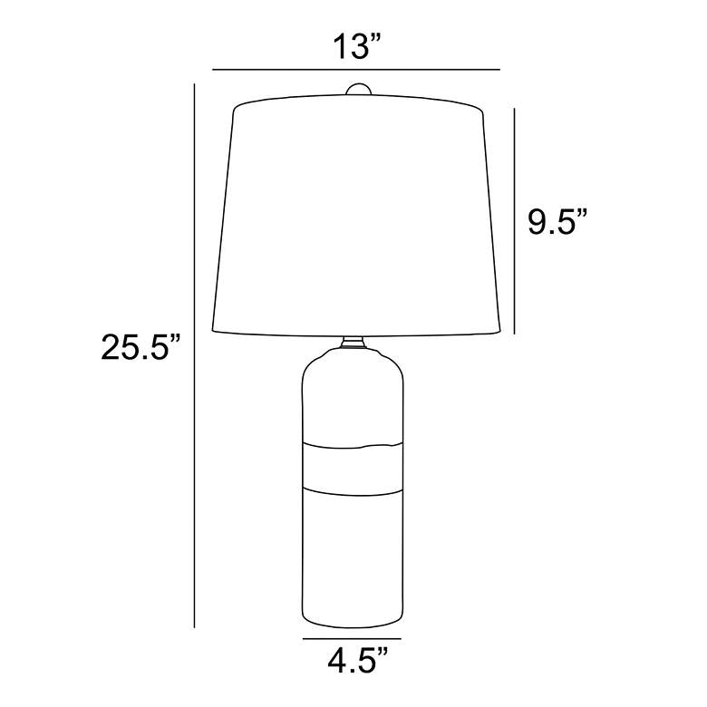 Image 6 Lite Source Neena 24 1/4" Gray Black Ceramic Table Lamps Set of 2 more views