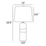 6_Lite Source Neena 24 1/4" Gray Black Ceramic Table Lamps Set of 2 more views