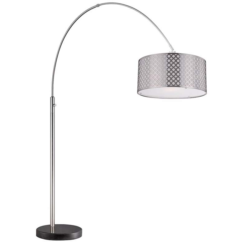Image 1 Lite Source Netto Arch Polished Steel Floor Lamp