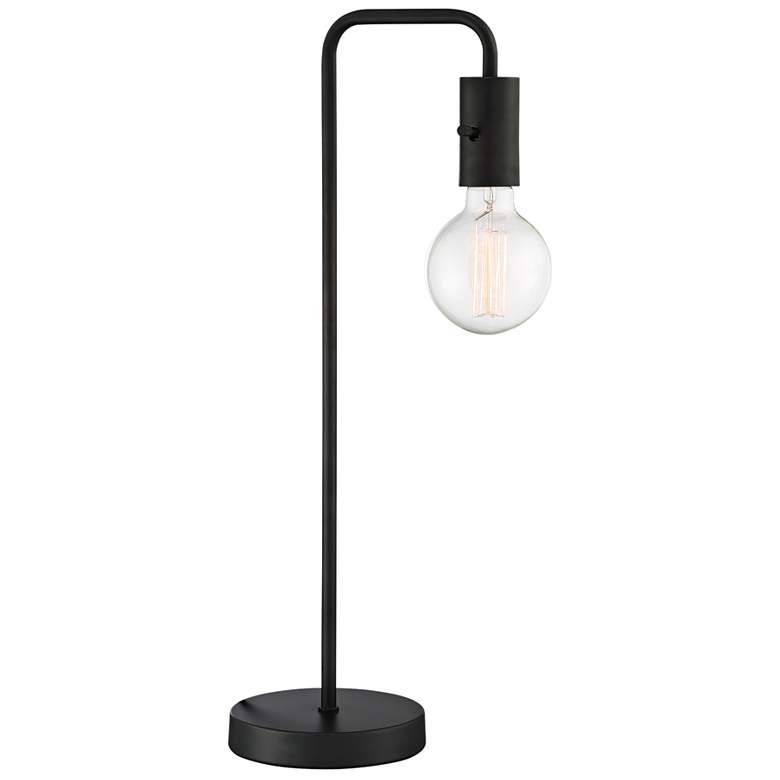 Image 1 Lite Source Nilmani 22 1/4" Black Downbridge Accent Lamp